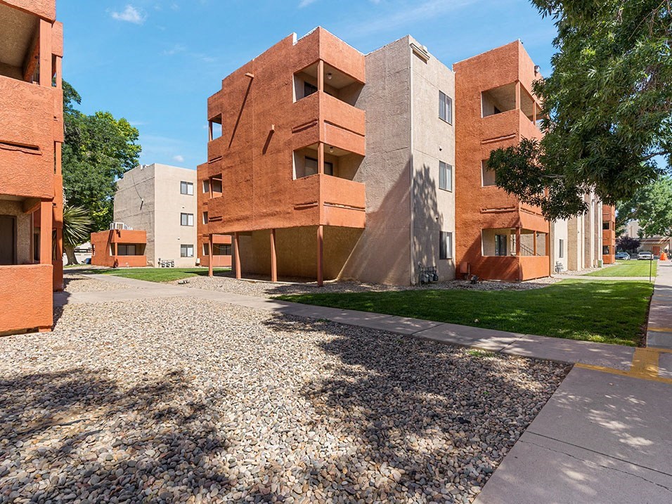 a view of the back of the building